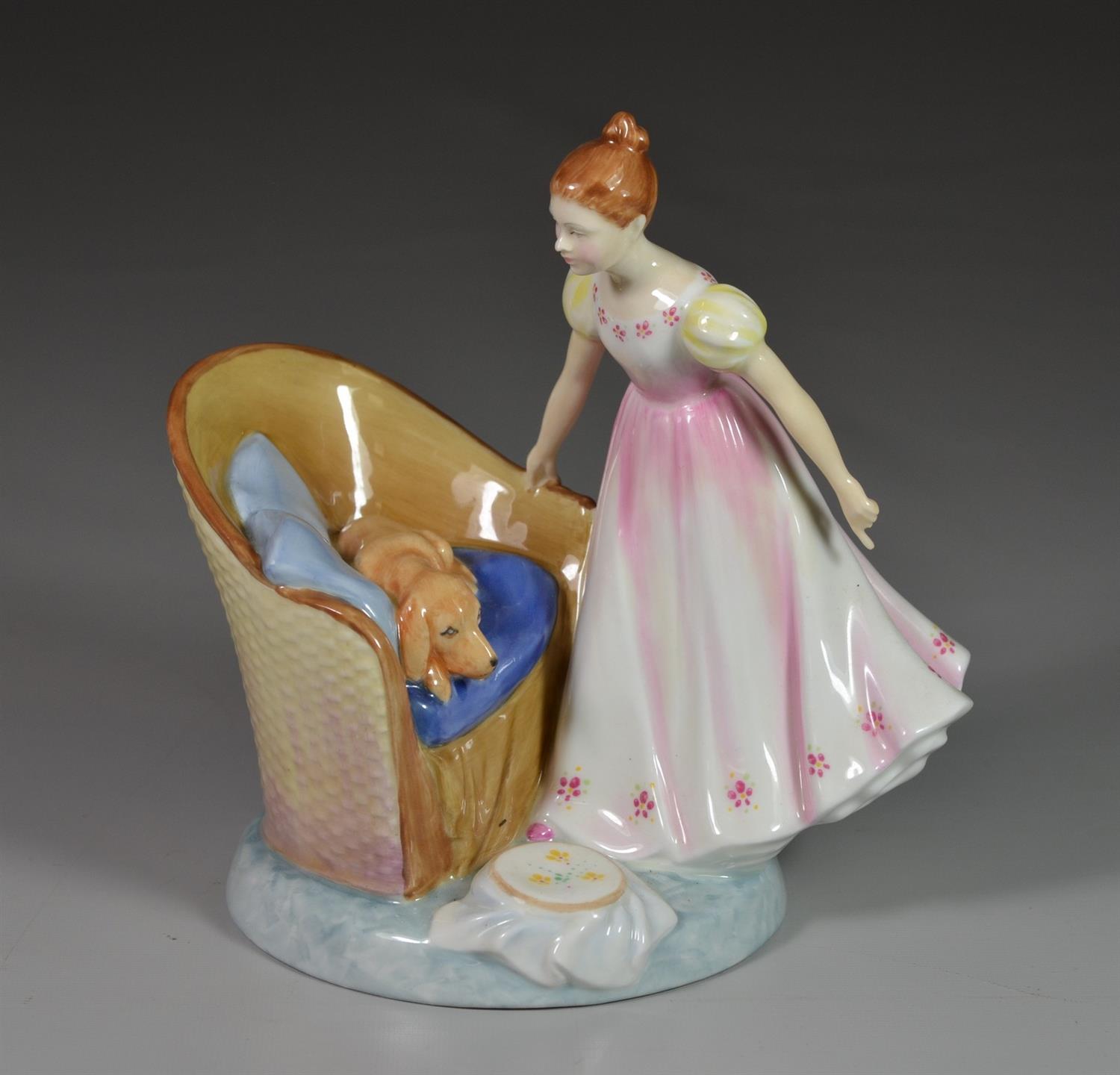 Appraisal: Royal Doulton Beat You To It bone china figurine HN