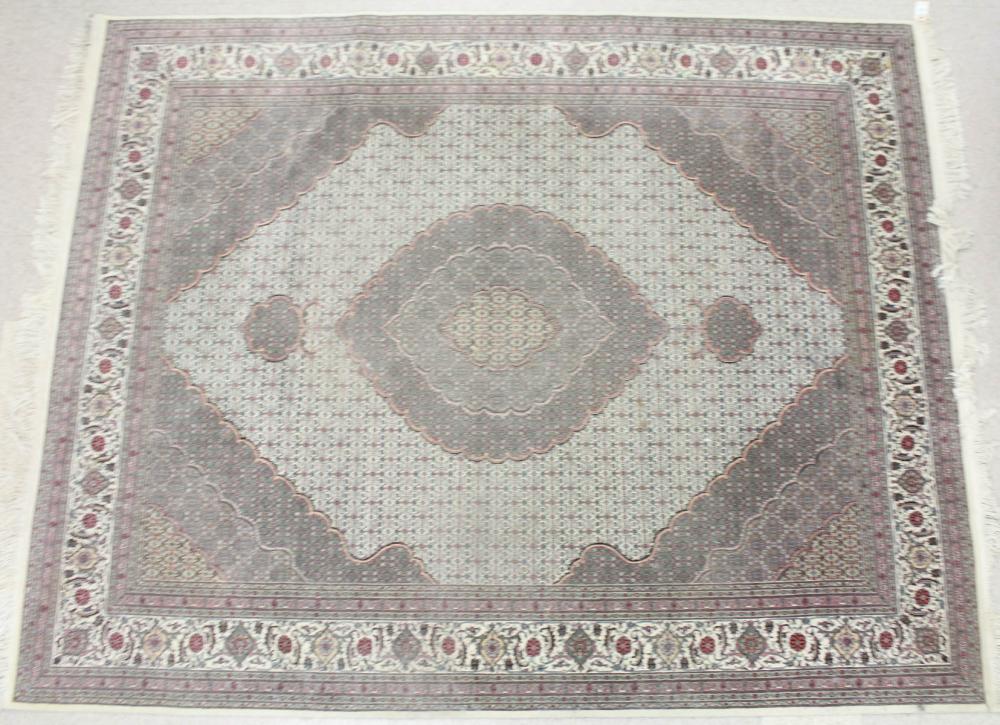 Appraisal: HAND KNOTTED ORIENTAL CARPET Indo-Persian Bijar design Herati floral and