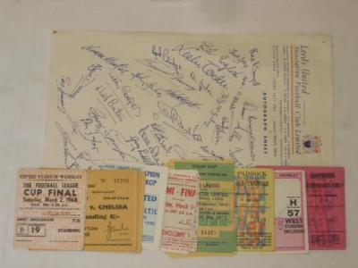 Appraisal: A small collection of Leeds United ticket stubs - including