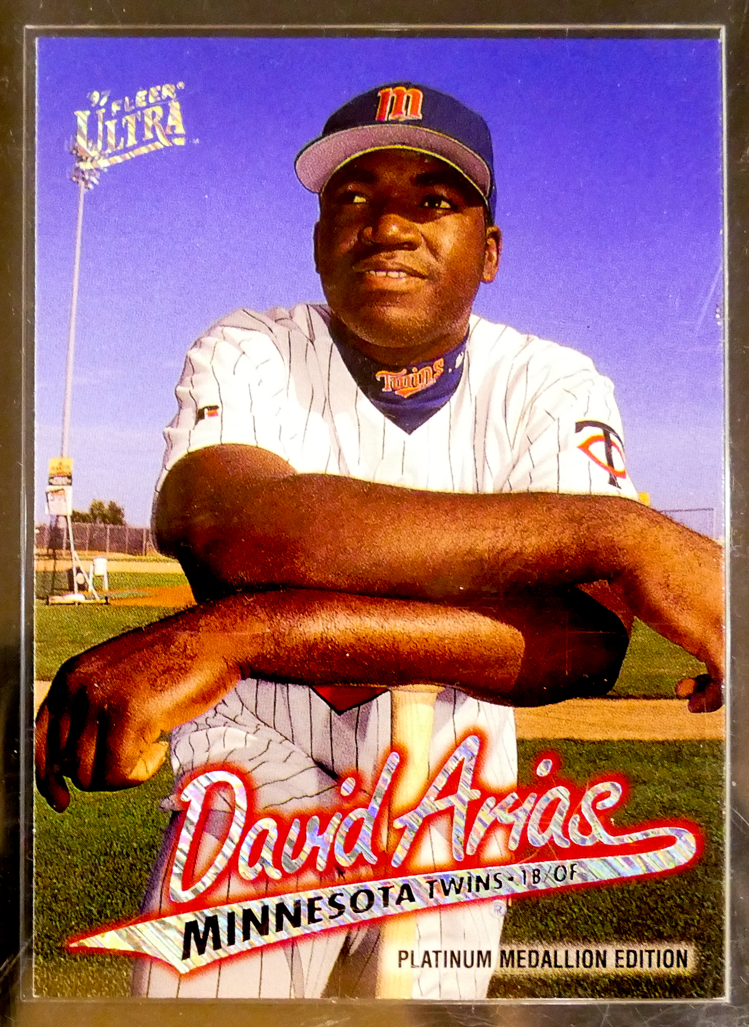 Appraisal: Fleer Ultra David Arias Ortiz Platinum Medallion Edition Baseball Card