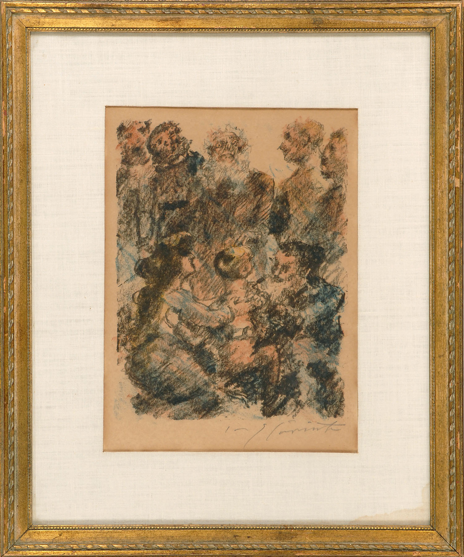 Appraisal: FRAMED LITHOGRAPH LOVIS CORINTH German - The Child Lithograph in