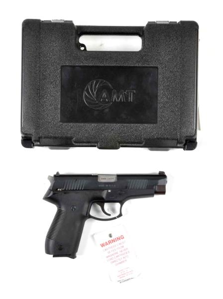 Appraisal: MIB AMT Double Action Semi-Automatic Pistol Serial A Caliber mm