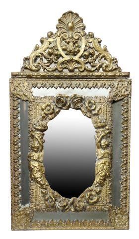 Appraisal: Dutch Baroque style repousse mirror early th c having pomegranate