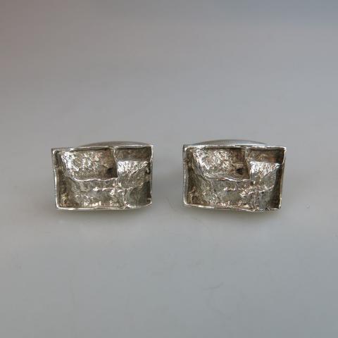 Appraisal: Pair Of Swedish Sterling Silver Cufflinks Falkoping unidentified maker s