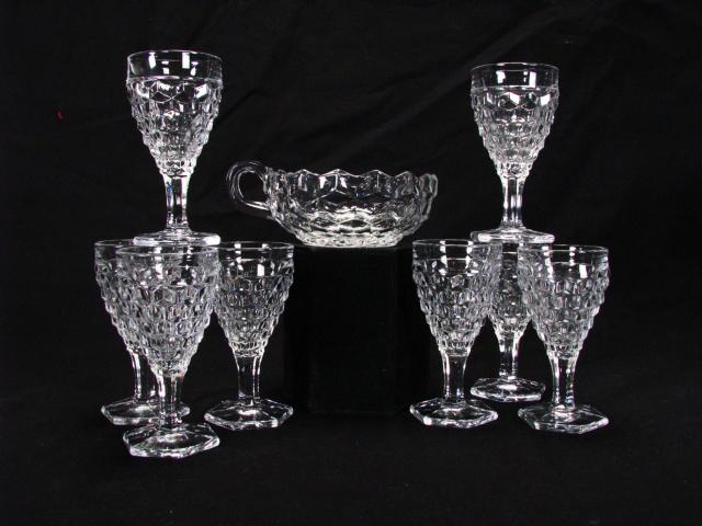 Appraisal: Group of American Fostoria Glass including eight stemmed cordials and