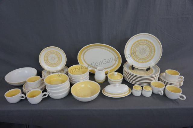 Appraisal: Franciscan China Hacienda Gold USA pc Set Estate china set