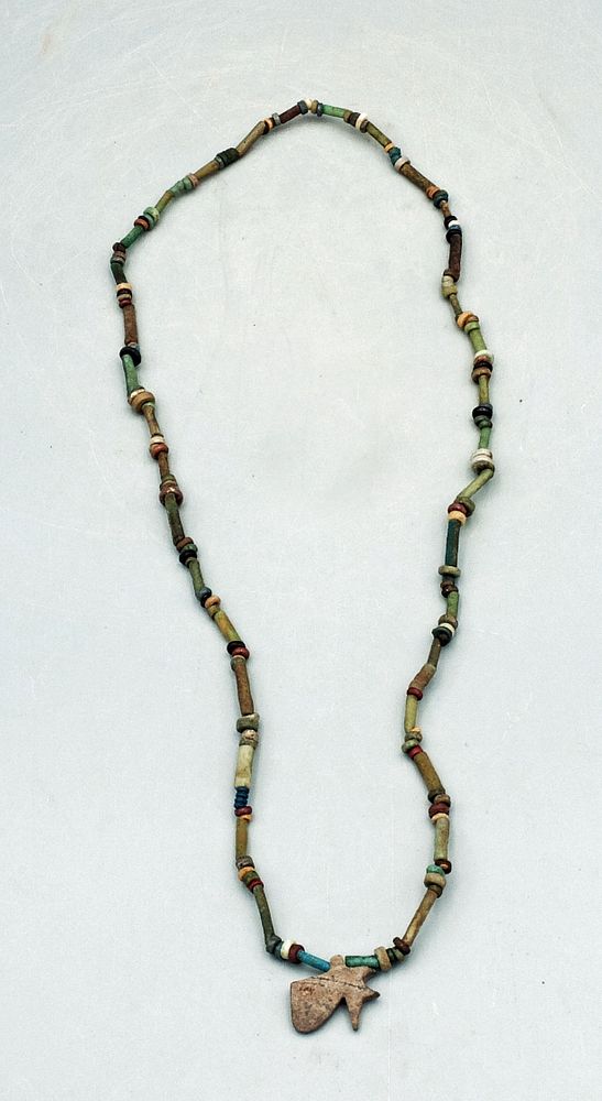 Appraisal: Egyptian Faience Bead Necklace - Late Period A lovely Egyptian