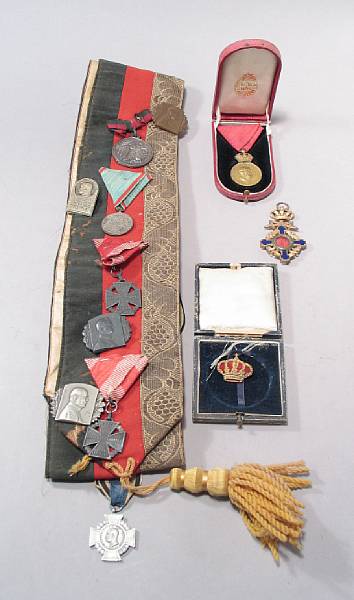 Appraisal: A lot of Imperial German and Austrian medals Comprising Prussian