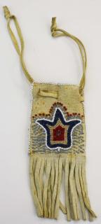 Appraisal: Great Lakes beaded ration pouch ex James Manley collection length