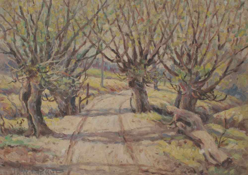 Appraisal: WITHERUP H K American th C ''Tree Lined Dirt Road''