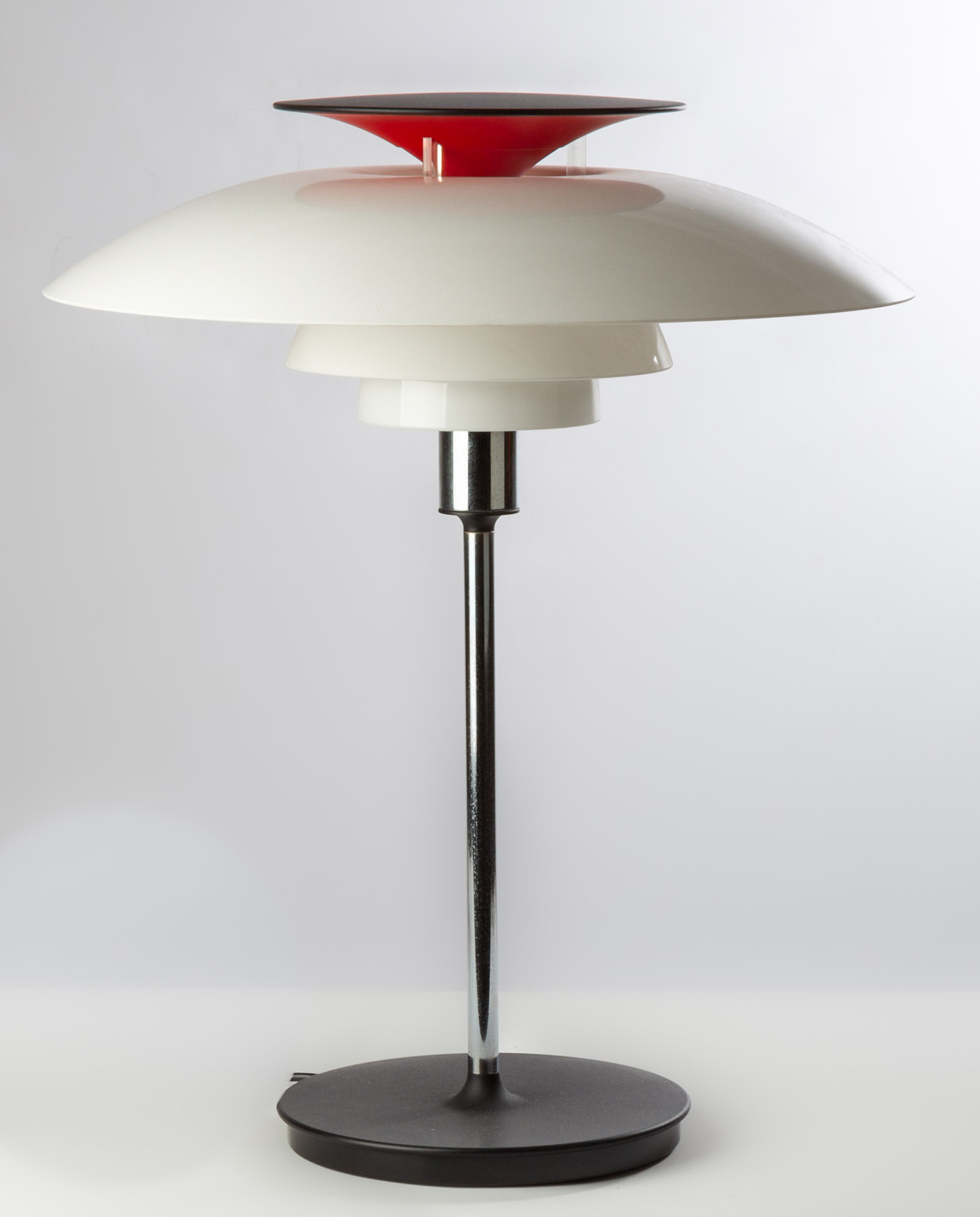 Appraisal: PH HENNINGSEN FOR LOUIS POULSEN TABLE LAMP Denmark circa acrylic