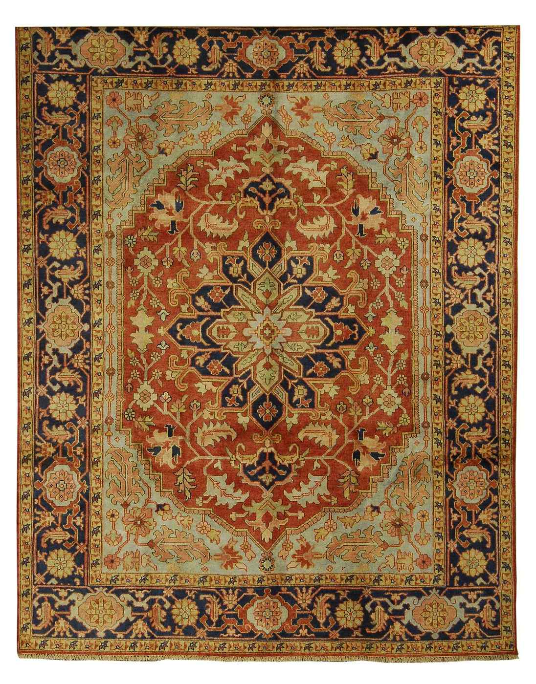 Appraisal: ORIENTAL RUG SERAPI DESIGN ' x ' '' Central medallion