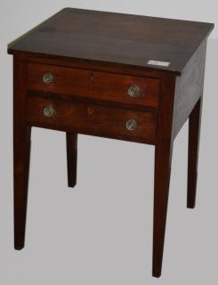 Appraisal: Hepplewhite Two Drawer Walnut Stand