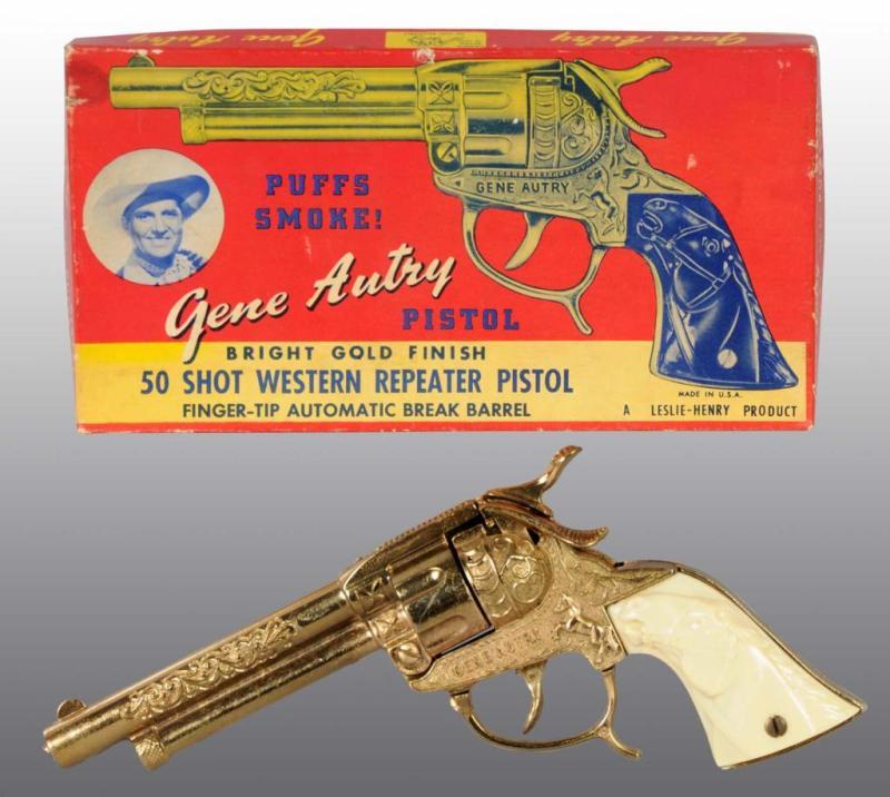 Appraisal: Gene Autry -Shot Western Repeater Toy Cap Gun Description Includes