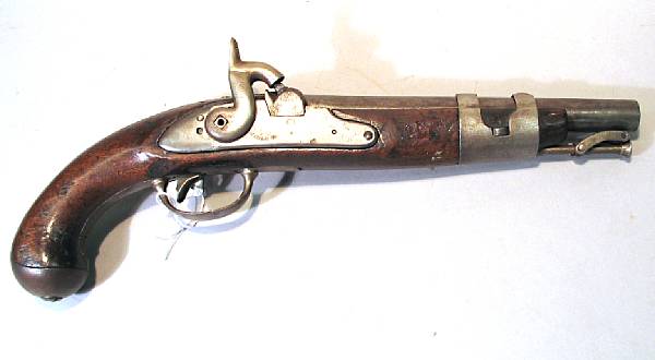 Appraisal: A U S Model percussion conversion pistol by Simeon North