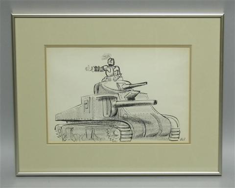 Appraisal: VICTOR DE PAUW AMERICAN - KNIGHT IN A TANK c