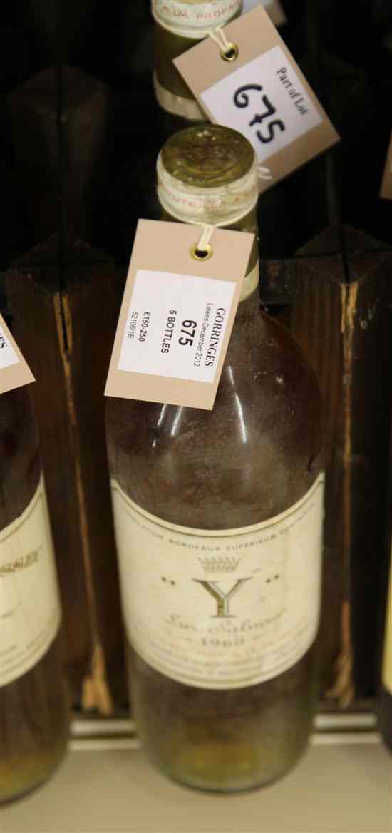 Appraisal: Five bottles including two of the rare dry wine of