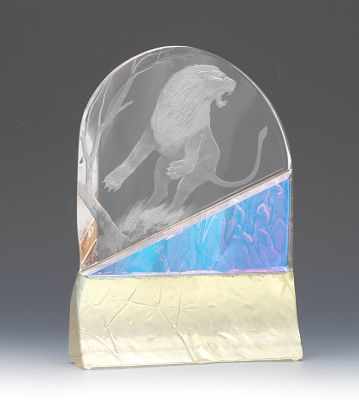 Appraisal: Lukas Novotny Czech American th Century Fused and etched glass