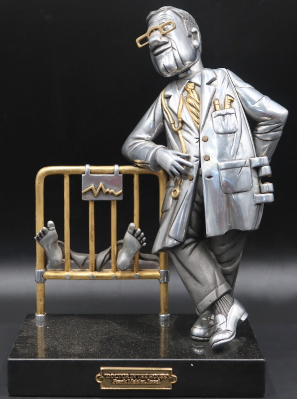 Appraisal: FRANK MEISLER DOCTOR IN THE HOUSE SCULPTURE Frank Meisler Doctor