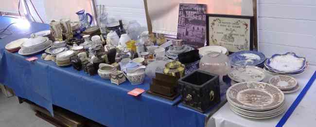 Appraisal: Large table lot over pcs including metronome early teapots vases