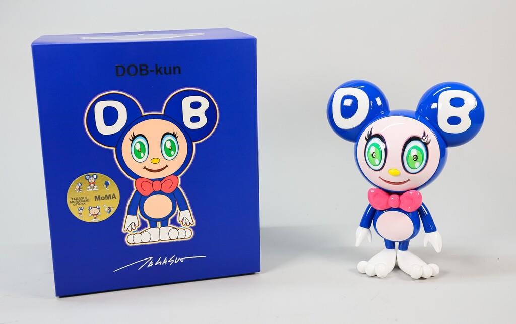 Appraisal: Takashi Murakami X MoMA DOB-kun dark blue painted cast vinyl