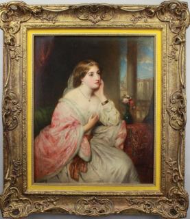 Appraisal: Charles Baxter United Kingdom - Oh Rare Pale Margaret-Tennyson Oil