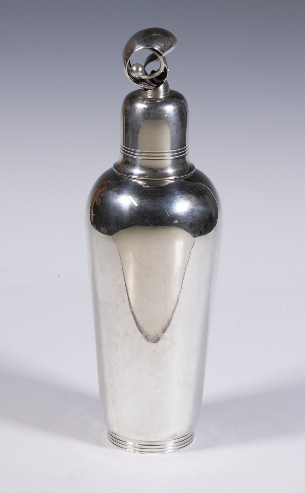 Appraisal: DANISH SILVER COCKTAIL SHAKER BY STEINGRIM WINTHER Mid- th c