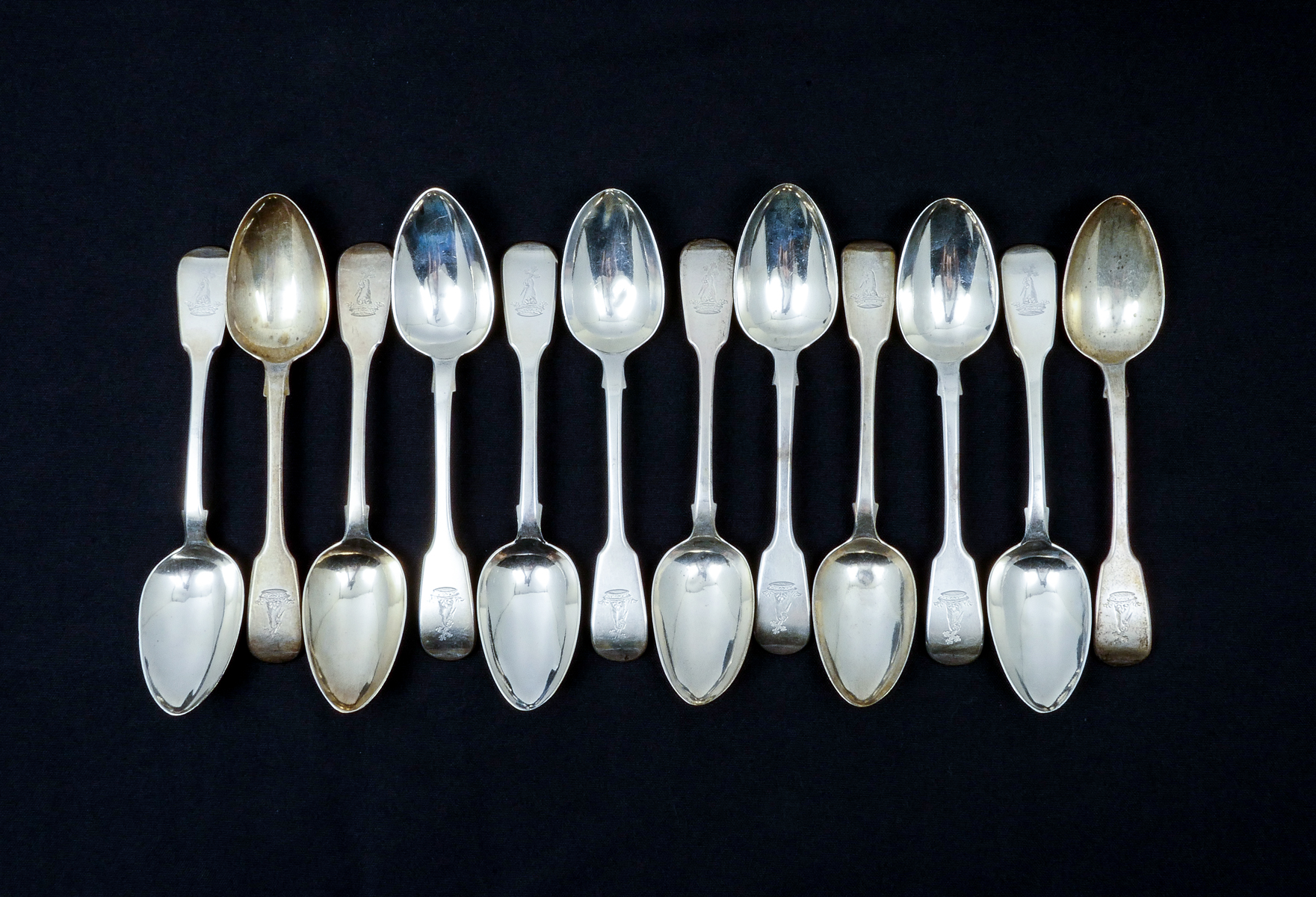 Appraisal: PC EARLY TH C ENGLISH SILVER SPOONS Approx Troy ounces