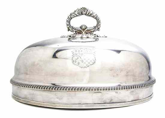 Appraisal: An Sheffield Plate Cloche Matthew Boulton of typical domed form