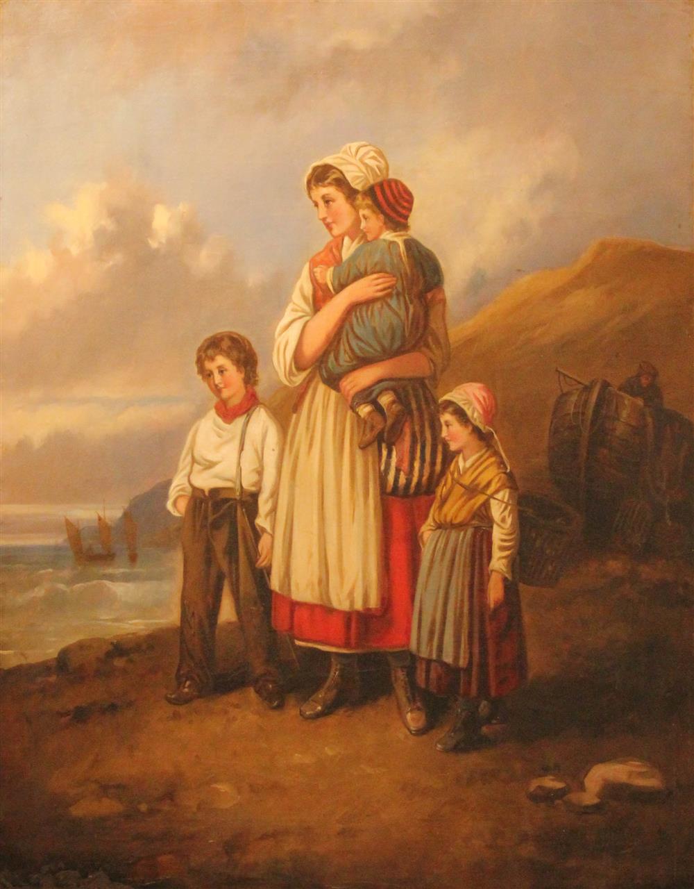 Appraisal: WILLIAM HOWARD HARDY BRITISH TH CENTURY MOTHER AND CHILDREN AT