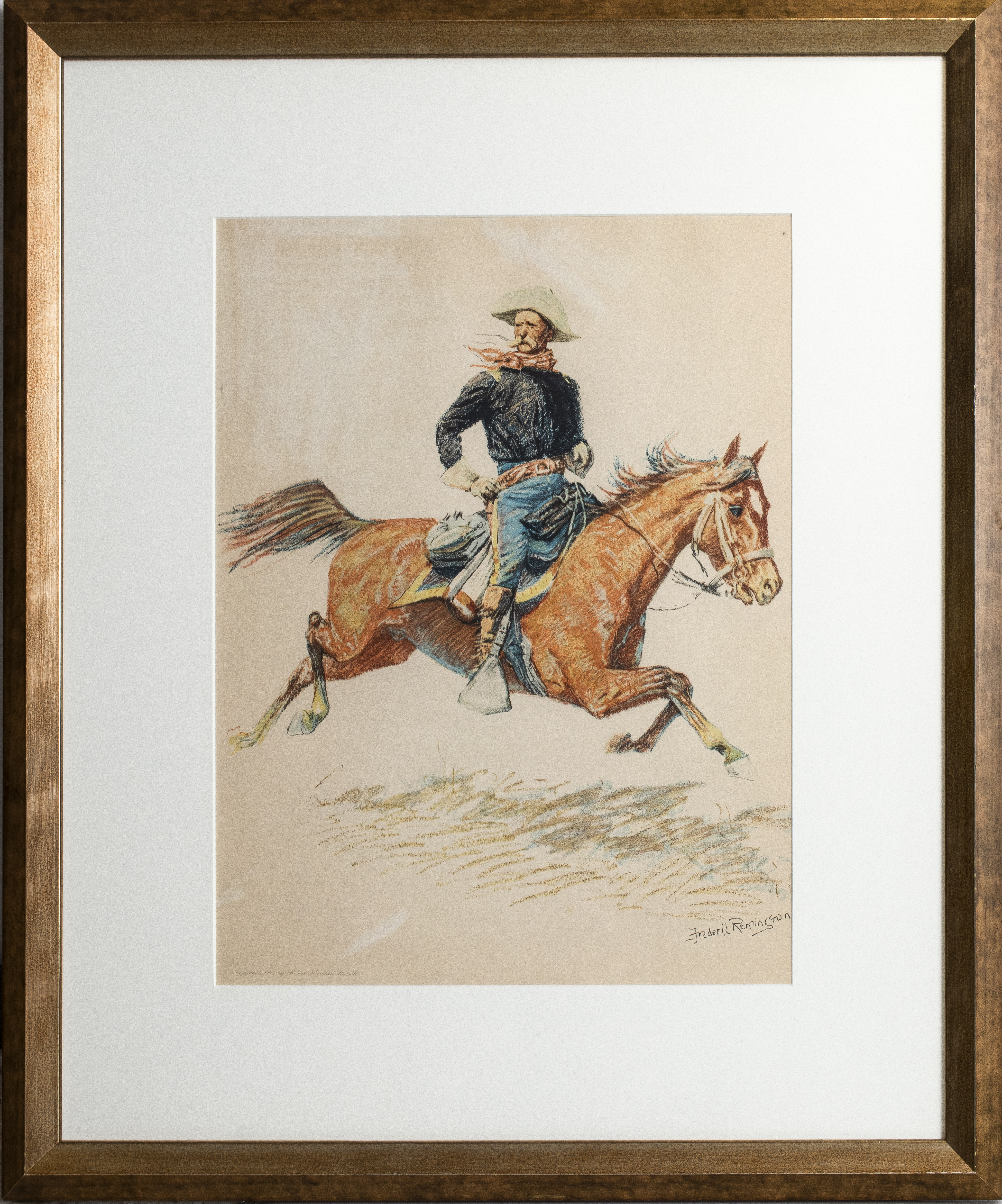 Appraisal: FREDERIC REMINGTON LITHOGRAPH Frederic S Remington American - lithograph from