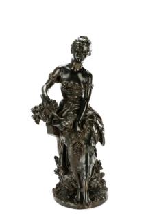 Appraisal: After Hippolyte Moreau Seated Figure Bronze After Hippolyte Moreau French