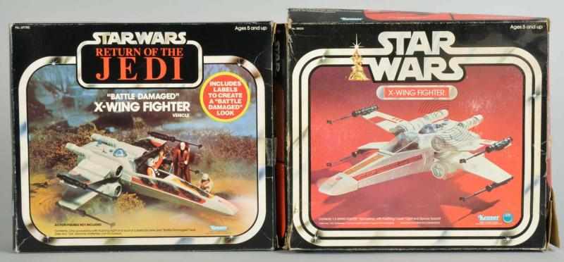 Appraisal: Lot of Star Wars X-Wing Fighters Description One is Return