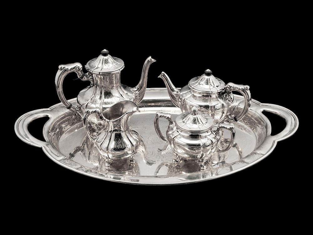 Appraisal: An American Silver Tea and Coffee Service An American Silver