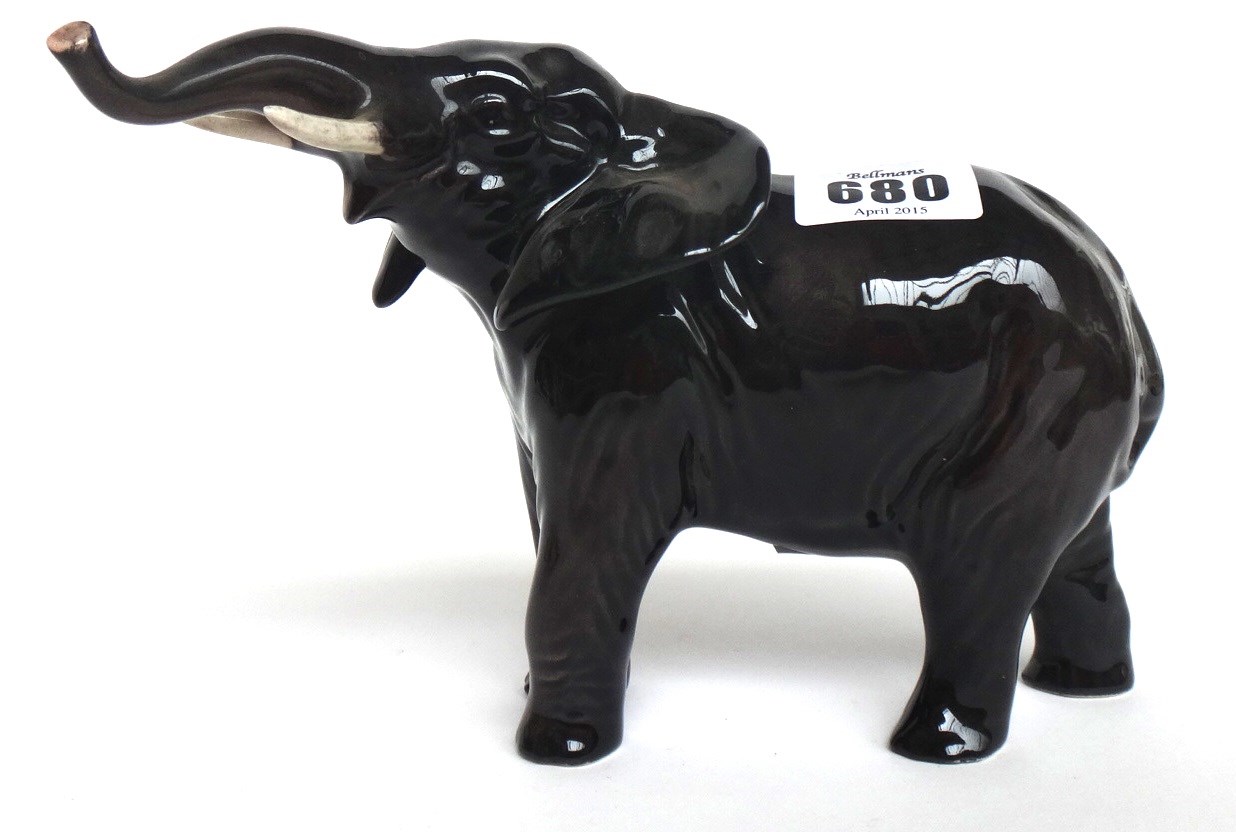 Appraisal: Eight Beswick animals an elephant two badgers a panda a