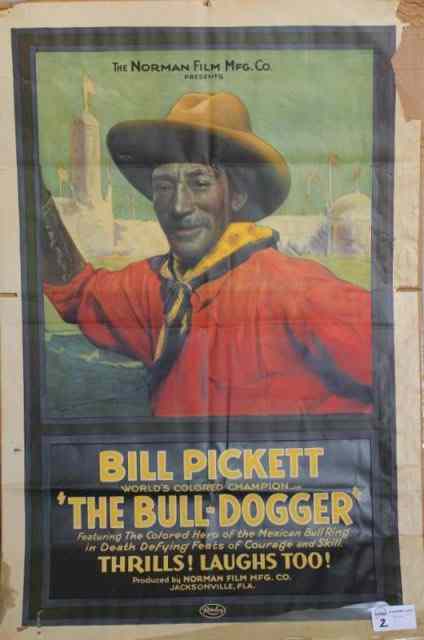 Appraisal: African American Film Poster ''The Bull Dogger ''As is Texas-born