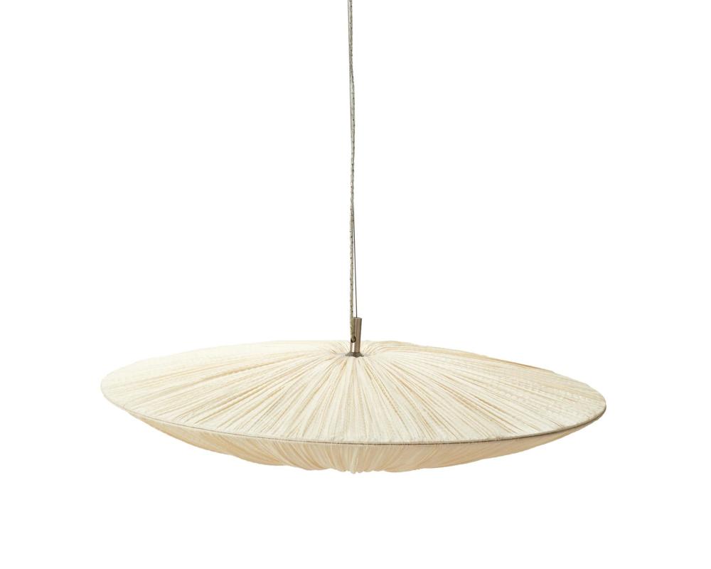 Appraisal: An Aqua Creations Stand By silk pendant light st Century