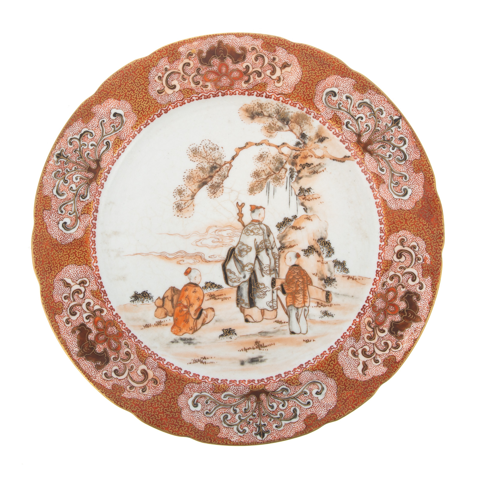 Appraisal: JAPANESE KUTANI PORCELAIN PLATE th century high quality porcelain plate