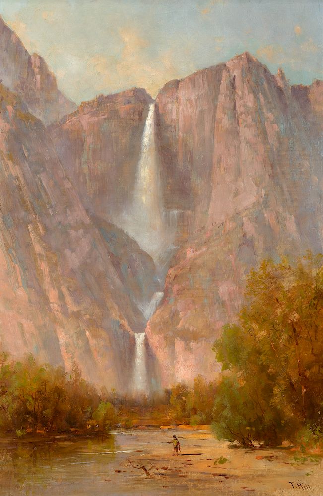 Appraisal: Thomas Hill Yosemite Falls Exclusive on Bidsquare THOMAS HILL Yosemite