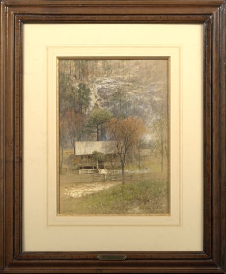 Appraisal: Albert Fitch Bellows American - Autumnal View of an Arkansas