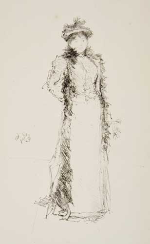 Appraisal: JAMES A M WHISTLER Beatrix Whistler Lithograph on cream wove