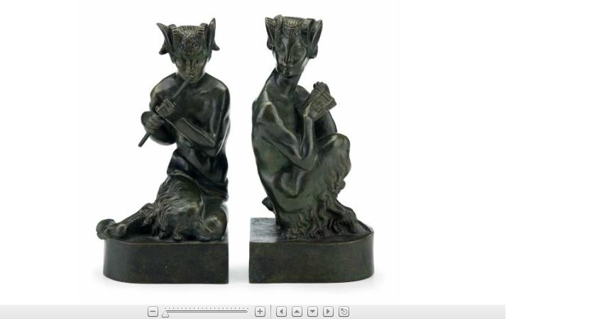 Appraisal: Alfred Gilbert English - pair or bookends