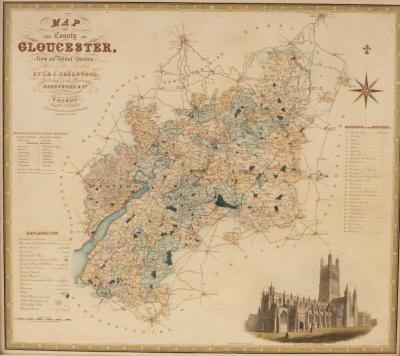 Appraisal: C and J Greenwood Map of the County of Gloucester