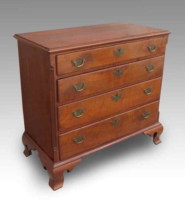 Appraisal: ENGLISH CHIPPENDALE CHEST CA LATE TH C Cherry with mixed