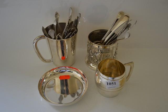 Appraisal: SMALL COLLECTION INCL SILVER PLATE COLLECTOR SPOONS ETC