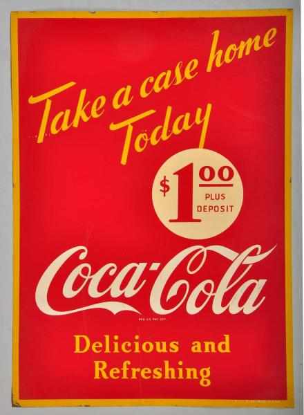 Appraisal: Tin Coca-Cola Sidewalk Sign Condition Excellent Plus