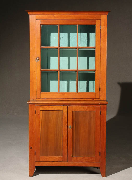 Appraisal: American Pine Side Cabinet Mid-Atlantic States Mid- th Century In