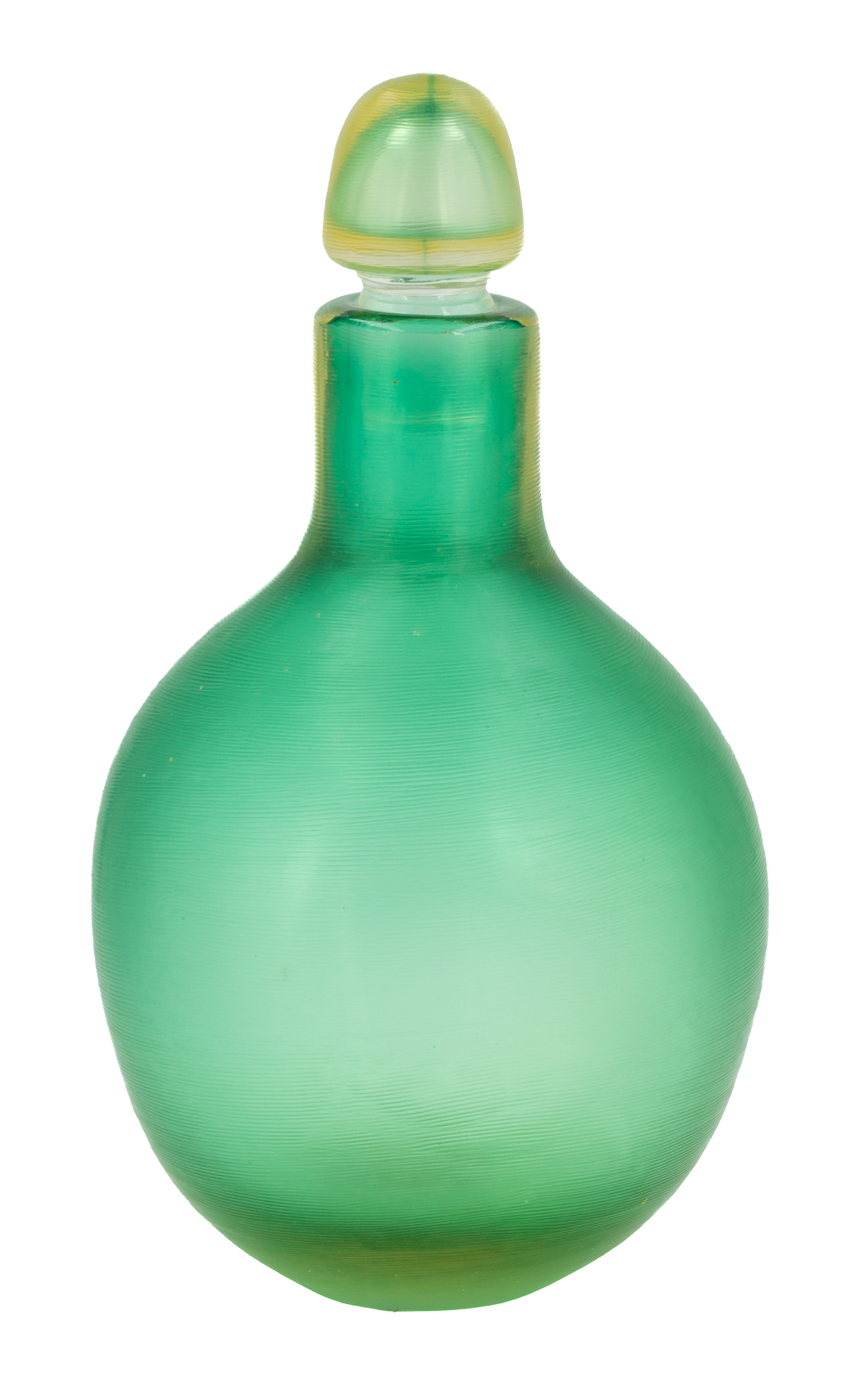 Appraisal: VENINI BLOWN GLASS BOTTLE Made in Italy