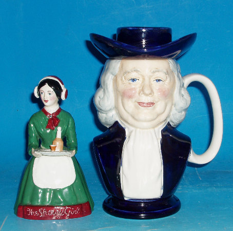 Appraisal: Burleigh Ware Jug and Cover as MR Quaker Specially Made