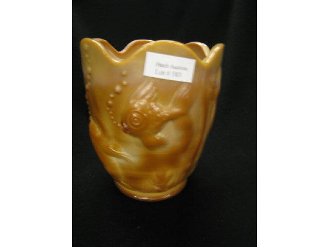 Appraisal: Fenton Atlantis Chocolate Art Glass Vase